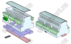 Case 23-93 корпус на DIN-рейку 160x91x78 мм