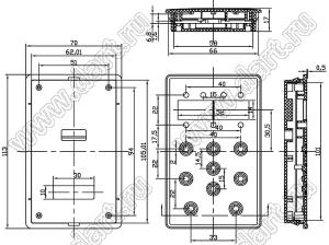 Case 26-31 корпус преобразователя частоты 113x70x17 мм