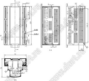 Case 23-93 корпус на DIN-рейку 160x91x78 мм