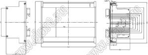 Case 23-13 корпус на DIN-рейку 151x115x55 мм