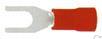 SV1.25-3.5L наконечник провода изолированный вилкообразный плоский, для провода; с сечением=0,5-1,5кв.мм; I max=19А; A.W.G.=22-16; красный