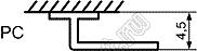 KCD1-B4-101O15CBBL (LEFT) переключатель клавишный ON-OFF; 21,0х15,0мм; 6A 250VAC/10A 125VAC; толкатель черный/корпус черный; без подсветки;  маркировка "O I"; терминалы PC угловые