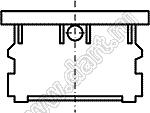 KCD1-119-101O13CBB переключатель клавишный ON-OFF; 21,0х15,0мм; 4(2)A 250VAC; толкатель черный/корпус черный; без подсветки;  маркировка "O I"; терминалы 4,8x0,6мм