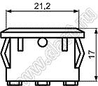 KCD1-A1-101O11RW переключатель клавишный ON-OFF; 21,0х15,0мм; 6A 250VAC/10A 125VAC; толкатель красный/корпус белый; без подсветки;  маркировка "O I"; терминалы 4,8x0,8мм