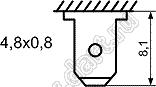 KCD6-C-101O11WW переключатель клавишный ON-OFF; 31,4х17,0мм; 3A 250VAC/5A 125VAC; толкатель белый/корпус белый; без подсветки;  маркировка "O I"; терминалы 4,8x0,8мм