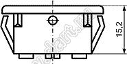 KCD2-A-101O13BRW переключатель клавишный ON-OFF; 32,5х16,0мм; 15A/30A 250VAC; толкатель красный/корпус белый; без подсветки;  маркировка "O I"; терминалы 4,8x0,6мм