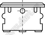 KCD1-120-101O13CBB переключатель клавишный ON-OFF; 20,3x14,2мм; 4(2)A 250VAC; толкатель черный/корпус черный; без подсветки;  маркировка "O I"; терминалы 4,8x0,6мм