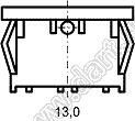 KCD1-B3B-101O14BB переключатель клавишный ON-OFF; 21,0х15,0мм; 6A 250VAC/10A 125VAC; толкатель черный/корпус черный; без подсветки;  маркировка "O I"; терминалы 3,0x0,8мм