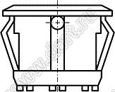 KCD1-106-101N11EBA (R13-112B) переключатель клавишный ON-OFF; D=23,0мм; 6A 250VAC/10A 125VAC; толкатель зеленый/корпус черный; с подсветкой;  маркировка "O I"; терминалы 4,8x0,8мм