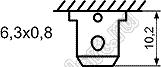 KCD4-201N11CRBB (XW604RA1BRA6C) переключатель клавишный ON-OFF с влагозащ. накл.; 31,0х25,5мм; 15A/30A 250VAC; толкатель крас./корпус черн.; с подсветкой;  маркир. "O I"; терминалы 6,3x0,8мм