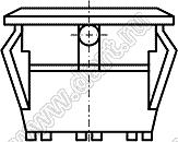 KCD1-106A-103O81WBA переключатель клавишный ON-OFF-ON; D=23,0мм; 6A 250VAC/10A 125VAC; толкатель белый/корпус черный; без подсветки;  маркировка - нет; терминалы 4,8x0,8мм