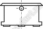 KCD1-118-101O92EBB переключатель клавишный ON-OFF; 20,2x14,5мм; 1.5A 250VAC; толкатель черный/корпус черный; без подсветки;  маркировка - точка; терминалы 4,8x0,6мм