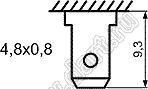 KCD4-RN-203O52BB (XW604SB3BBB6C) переключатель клавишный ON-OFF-ON; 33,5х25,0мм; 15A/30A 250VAC; толкатель серый/корпус серый; без подсветки;  маркировка "I O II"; терминалы 4,8x0,8мм