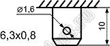 KCD4-JKA-204O81CBBNA переключатель клавишный (ON)-OFF; 32,0х25,0мм; 15A/30A 250VAC; толкатель черный/корпус черный; без подсветки;  маркировка - нет; терминалы 6,3x0,8мм