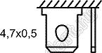 KCD1-104-3-201O11BB переключатель клавишный ON-OFF; 21,0x14,8мм; 6A 250VAC/10A 125VAC  8A 250AVC; толкатель черный/корпус черный; без подсветки;  маркировка "O I"; терминалы 4,7x0,5мм