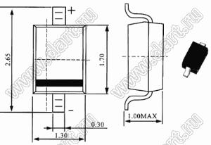 MM3Z5V6T1G (SOD-323) стабилитрон 200мВт; Vz 5,6В