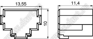 PJT-45 заглушка гнезда RJ-45; полиэтилен PE; черный