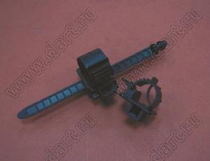 SWPL-3 фиксатор кабеля с защелкой в панель и стяжкой; нейлон-66 (UL); черный