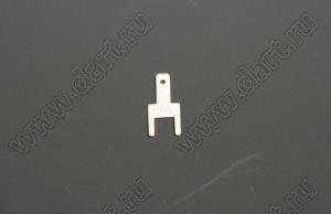 PC110D8 терминал 2,8 мм (0,110”) прямой для пайки в печатную плату; латунь луженая; 0,8мм