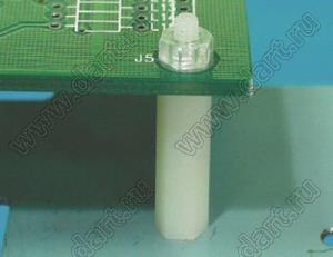 HTS-430 (TP4-30) cтойка шестигранная с внутренней и наружной резьбами; резьба M4; L=30,0мм; нейлон-66; цвет натуральный
