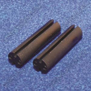 LEDT-4 держатель светодиода на плату прямой; нейлон-66 (UL); черный; A=4,0мм