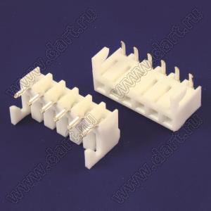 41815R-06 (Molex 0009481064, FPHRN-106TTW004) розетка угловая на плату, шаг 3,96 мм, 6 контактов; шаг 3,96мм; 6-конт.