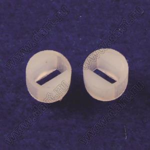 LEDS-3.5 держатель 3мм светодиода прямой на плату; нейлон-66 (UL); натуральный; A=3,5мм