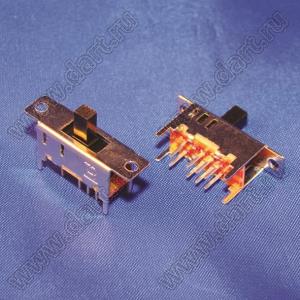 SS-23D04 переключатель движковый прямой 2P3T