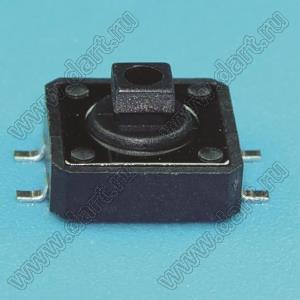 TD-12XT-X кнопка тактовая SMD; 12x12x7,3мм; квадратный толкатель