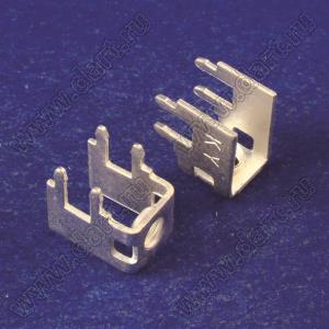 PCB-12(M4) терминал винтовой для пайки в печатную плату; M4x0,7; латунь луженая; 0,8мм