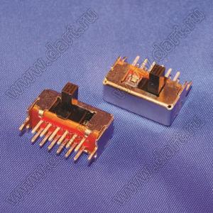 SK-24D03-G5 переключатель движковый угловой 2P4T; U=50В; I=0,3А