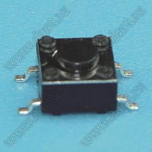 TD-03XG-X (T/R) (DTSM-61, TS-025) кнопка тактовая для поверхностного (SMD) монтажа; 6,0x6,0x4,3мм; в ленте на катушке