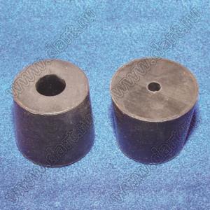 NF-020 ножка приборная; 20,2x15,0мм; резина; черный