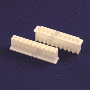 A2501-10Y (XHP-10, CHU-10, DS1069-10FCW, HK-10, PWC10-10-F) корпус розетки на провод; шаг 2,50мм; N=10-конт.; 2,50мм
