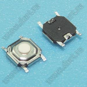 TD-13XA-X (TVCM16, IT-1187, TS44H) кнопка тактовая SMD; 5,2x5,2x1,6мм (нейлоновый толкатель); в пакете