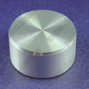 B328-23-13-6-D-Sr (IBD 23x13) ручка алюминиевая гладкая анодированная светлая с фаской и пластиковой вставкой, с лыской под вал