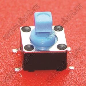 TD-0641-X кнопка тактовая SMD; 6,0x6,0мм; размер толкателя=2,8x2,8мм