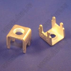 PCB-11(M4) (PCB-3-M4, MY-003-M4) терминал винтовой для пайки в печатную плату; M4x0,7; латунь луженая; 0,8мм