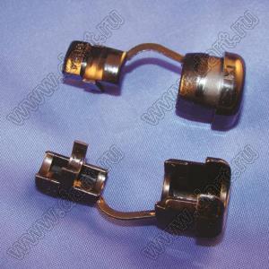 6P-4 Фиксатор кабеля проходной, круглый тип; сечение кабеля=18AWG/3C; нейлон-66 (UL); черный