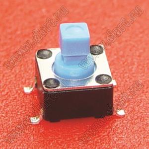 TD-0642-X кнопка тактовая SMD; 6,0x6,0мм; размер толкателя=2,4x2,4мм