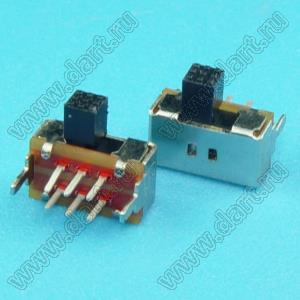 SK-22D06-PG4 переключатель движковый угловой 2P2T