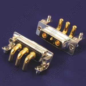 3W3CSPH30140I10 комбинированный 40A мощный угловой D-SUB разъем