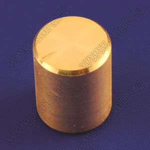 B145-13-17-6-O-GD2 (IC 13x17) ручка алюминиевая золотистая гладкая с фаской