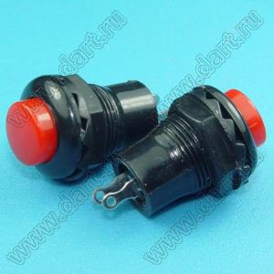 R13-502AR (DS-313R) переключатель без фиксации с красной кнопкой