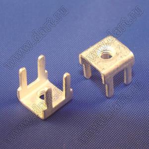 PCB-1 терминал винтовой для пайки в печатную плату; M3x0,5; латунь луженая; 0,8мм