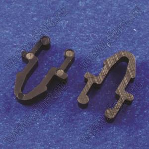 DT-10 защелка дверцы; нейлон-66 (UL); черный