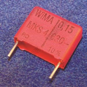 MKS4 0,15мкФ 630В 10% RM15 конденсатор; 0,15мкФ; 630В; 10%; 7 x 14 x 18мм; PCM=15мм