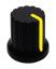 B262-15-15-6-B-KY  Black Yellow ручка  пластиковая черная/желтая