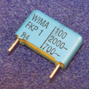 FKP 1 конденсатор; 100пФ; 2000В; 5%; 5x11x18мм; PCM=15мм