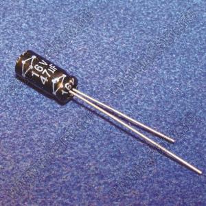 ECAP 47uF/16V 0407 105C MHR конденсатор алюминиевый электролитический радиальный 47мкФ/16V; размер 0607; 105C; серия MHR; P2.5